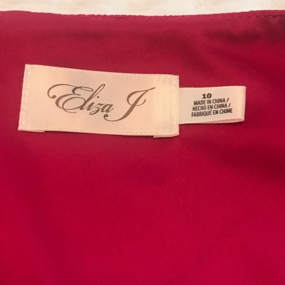 Eliza J Fit & Flare Fuschia Pink Dress - Picture 3 of 5